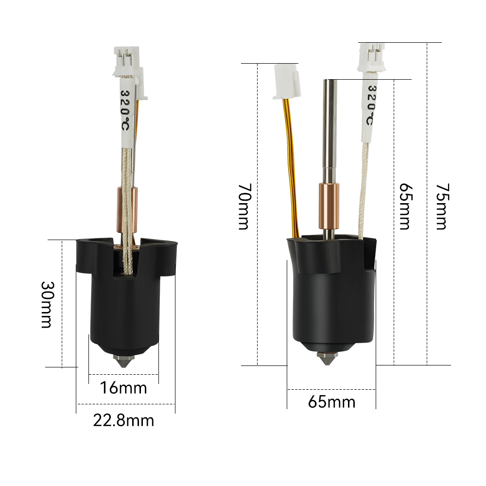 For Creality K1C/K1 Max Hotend - đánh giá và giá High Flow Ceramic Hotend