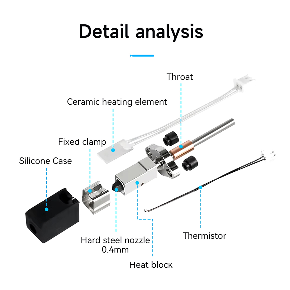 Latest Ceramic Heating Block K - đánh giá và giá High Flow Ceramic Hotend